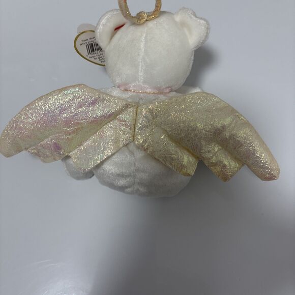 Ty Beanie Baby Halo Bear 1998 *RARE RETIRED* with Brown Nose - Picture 6 of 10